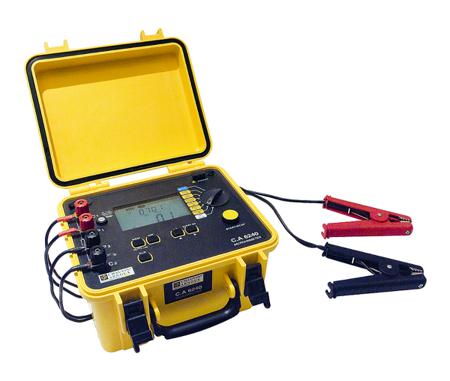 P01143200 Chauvin Arnoux CA 6240 Ohmmeter, 399 Ω Max, 1μΩ Resolution, 4 Wire