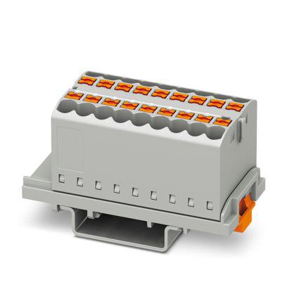 1221473 Phoenix Contact Distribution Block, 18 Way, 2.5mm², 22.5A, 440 V, Grey