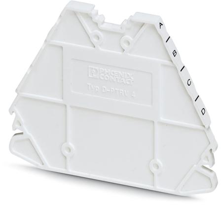 3270153 Phoenix Contact D-PTRV 4 WH Series End Cover for Use with DIN Rail Terminal Blocks