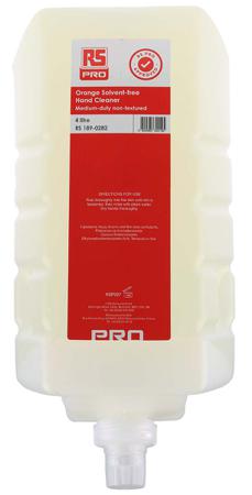 189-0282 RS PRO Orange Solvent Free Hand Cleaner - 4 L Cartridge