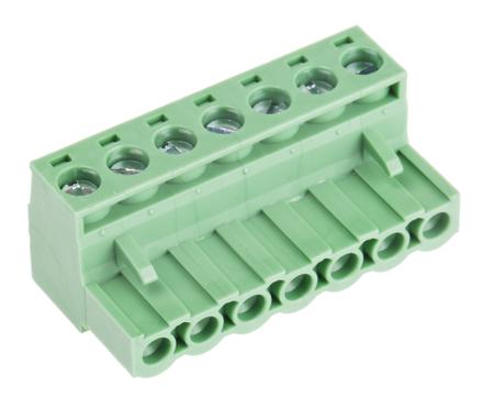 144-4061 RS Pro 5.08mm Pitch Straight PCB Terminal Block, Clamp Terminal Block, PCB Mount, 7 Way