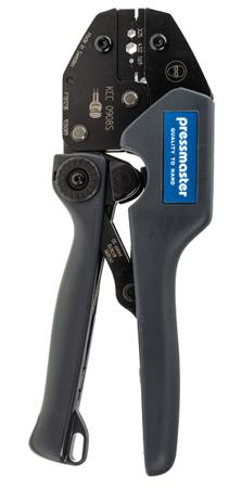 4300-2439 Pressmaster KCC 0908S Ratchet Crimping Tool, Coaxial, Maximum 1.69 mm, 3.25 mm, 4.52 mm