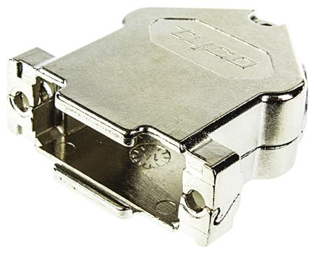 1534807-1 TE Connectivity Amplimite HD-20 Series GD-Zn Angled D Sub Backshell, 15 Way, Strain Relief