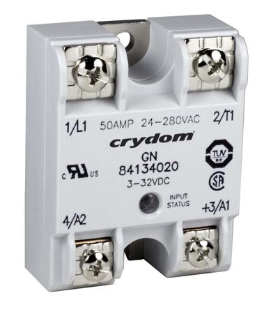 84134120 Sensata Crydom 8413 Series Solid State Relay, 50 A rms Load, Panel Mount, 660 V ac Load, 32 V dc Control