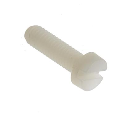 527-791 Plain Nylon Cheese Head Machine Screws, M6 x 20mm