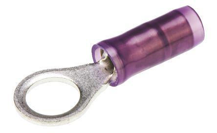 152892 TE Connectivity PIDG Series Tin Plated Crimp Ring Terminal, M5 Stud Size, 0.4mm² to 0.65mm², 20AWG to 20AWG