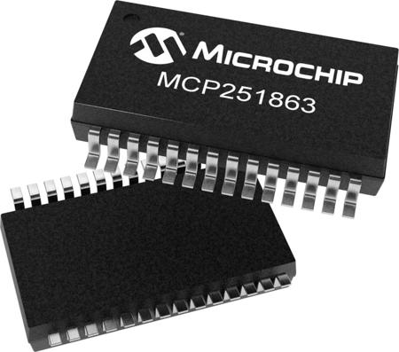 MCP251863T-E/SS Microchip , CAN Transceiver 5Mbps CAN 2.0B, CAN FD
