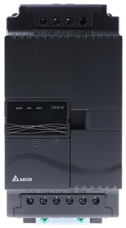 VFD055E43A Delta Electronics VFD-E Inverter Drive, 3-Phase In, 0 → 600 Hz Out, 5.5 kW, 460 V ac, 14 A
