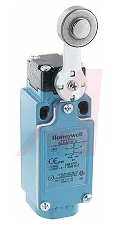 GLCA01A1B Honeywell GLC Series Roller Lever Limit Switch, NO/NC, IP66, SPDT, Die Cast Zinc Housing, 600V ac Max, 10A Max