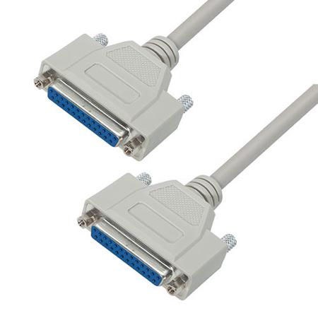CSMN25MF-2.5 L-Com Male 25 Pin D-sub to Female 25 Pin D-sub Cable assembly, 2.5ft PVC