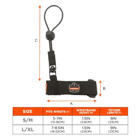 19052 Ergodyne L/XL Elastic, Polyester Tool Lanyard Lanyard, 0.9kg Capacity