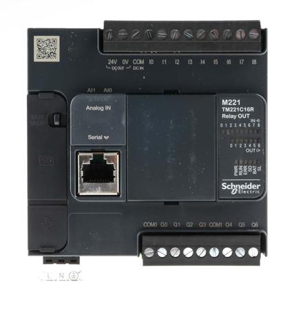 TM221C16R Schneider Electric Modicon M221 Series PLC CPU, 240 V Supply, Digital Output, 16-Input