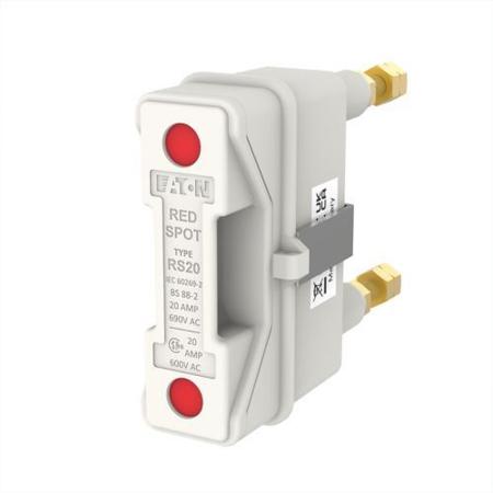 RS20FWH Eaton 20A Rail Mount Fuse Holder, 1P, 690V ac
