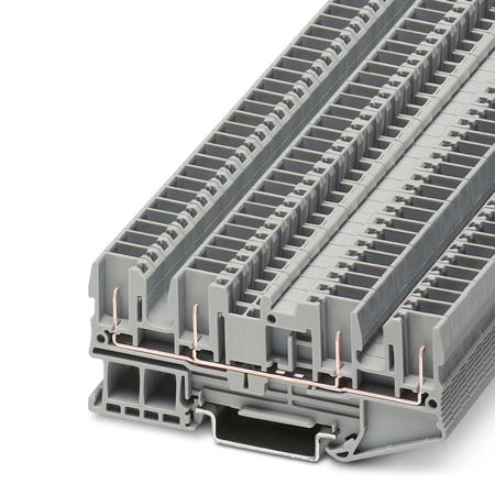 3042159 Phoenix Contact  ST 2.5-QUATTRO/4P Series Grey, Single-Level, Spring Clamp Termination