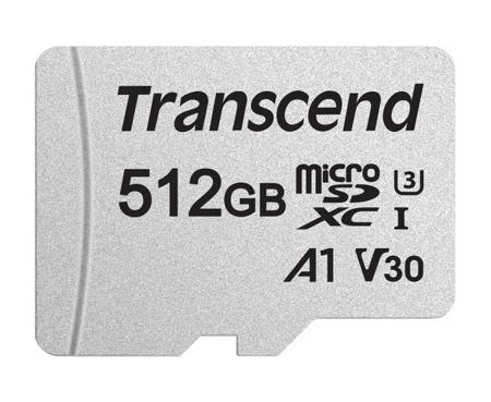 TS512GUSD300S-A 512GB microSD w/ adapter UHS-I U3 A1