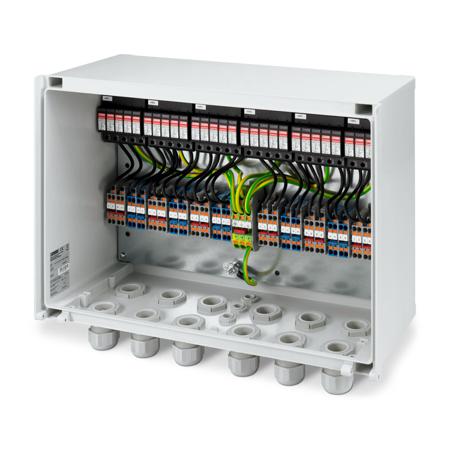 1491828 Phoenix Contact 1491 Series White Polycarbonate Junction Box, IP65, 230 x 600 x 400mm