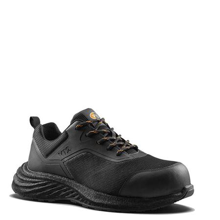 V2505 V12 Footwear Orbit Men's Black Fibreglass  Toe Capped Safety Trainers, UK 8, EU 42