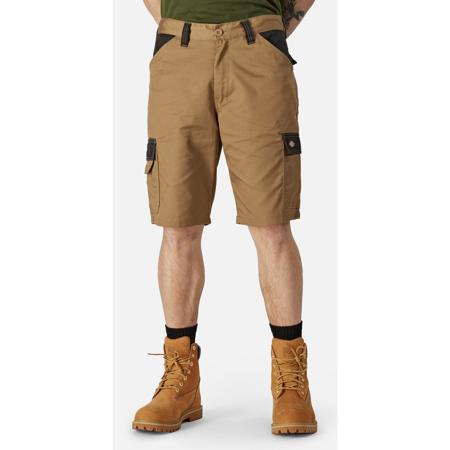 DK0A4XSGC671 Dickies Everyday Khaki/Black 35% Cotton, 65% Polyester Work shorts, 38cm