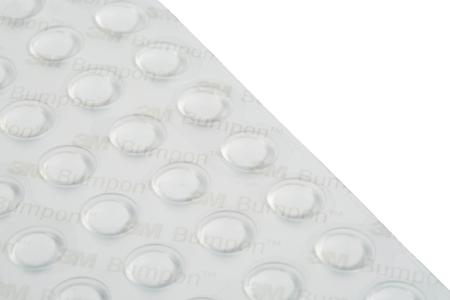 SJ5378-TRANSP 3M Hemisphere Anti Vibration Feet  ,10.2mm dia. PUR +66°C -34°C