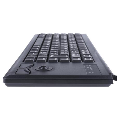 G84-4400LPBGB-2 Cherry Wired Black PS/2 Compact Trackball Keyboard