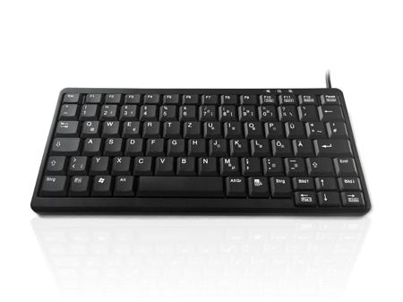 KYB500-K82A-15GR Ceratech  Wired PS/2 & USB Compact Keyboard, QWERTY, Black