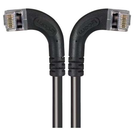 TRD815SRA8BLK-3 L-ComTRD, 3ft Cat5e, Black RJ45 to Male RJ45 Male, Copper Braid Shielded, Terminated PVC Sheath
