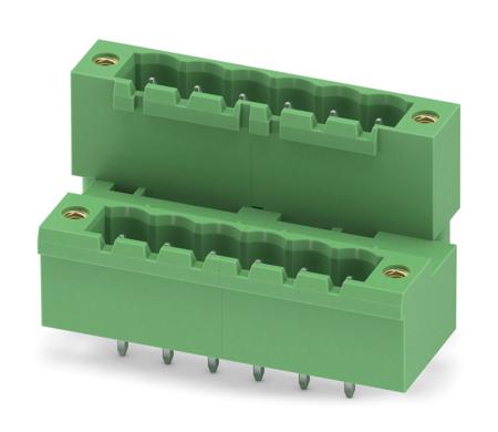 1845675 Phoenix Contact, 5.08mm Pitch, MDSTBV 2.5/ 6-GF-5.08, 6 Way, Pluggable Terminal Block, Header, Solder Termination,
