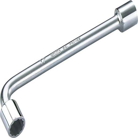 80-28-P SAM  28 mm Open End Socket Wrench with Round Handle, 340 mm Overall