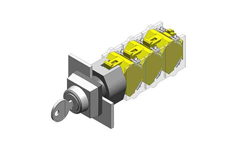 704.341.0 EAO IP65 Key Switch 2-Way