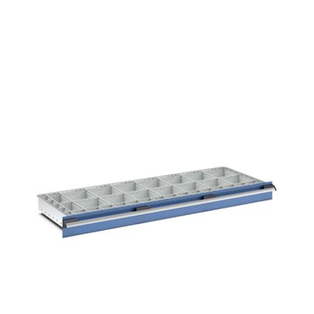 43020782 Bott Polypropylene, Recycled Plastic Storage Rack, 525mm x 1300mm x 100mm, Light Grey