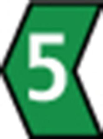 533-02082 HellermannTyton Ovalgrip Slide On Cable Marker, Pre-printed 5 Green 1.7 → 3.6mm Dia. Range