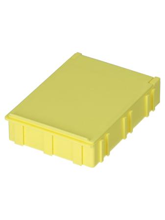 8150036 Licefa 1 Cell Yellow SB Compartment Box, 21mm x 63mm x 85.3mm