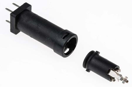 3101.0040 Schurter 16A PCB Mount Fuse Holder for 5 x 20mm Fuse, 1P, 250V ac