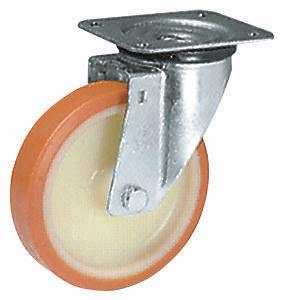 313555 LAG Swivel Castor Wheel, 200kg Capacity, 100mm Wheel