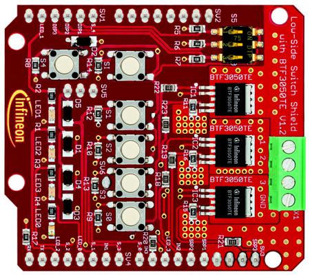 SHIELDBTF3050TETOBO1 Infineon  Evaluation Board for BTF3050TE Evaluation Board for Arduino