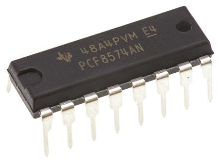 PCF8574AN Texas Instruments 8-Channel I/O Expander I2C, SMBus 16-Pin PDIP,