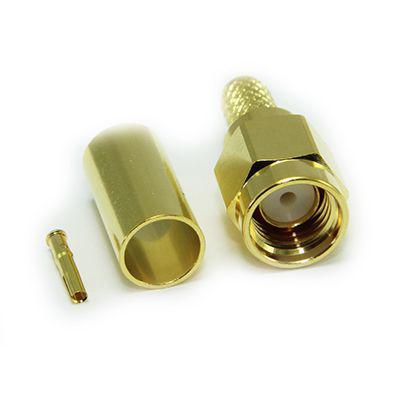 283-7152 RS PRO, jack Cable Mount RP-SMA, 50Ω, Crimp Termination, Straight Body