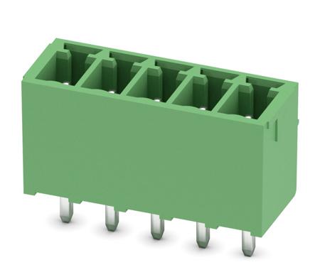 1843635 Phoenix Contact, 3.5mm Pitch, MCV 1.5/5-G-3.5, 5 Way, , Pluggable Terminal Block, Header, Through Hole, Solder