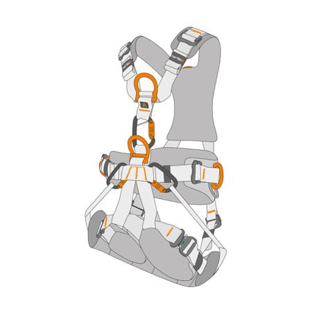 NUS130--ML NEOFEU NUS130..ML Front Attachment Safety Harness, 2.2kg Max, M/L