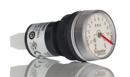 XB5DTGM2 Schneider Electric Single Timer Relay, Screw, 0.5 → 10 s, 110 → 230 V ac/dc