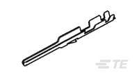 102107-2 TE Connectivity AMPMODU Mod IV Crimp Terminal Contact, Male, 0.1mm² to 0.4mm², 26AWG to 22AWG, Gold Plating