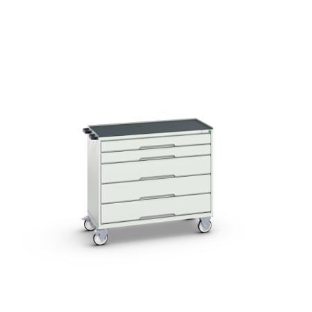 16927052.16 Bott, 5 Drawer Sheet Steel Floor Standing Cabinet, 1050 x 550 x 965mm