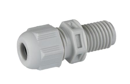 1424513 Phoenix Contact 1424 Series Light Grey Polyamide Cable Gland, M12 Thread, 3mm min., 7mm max., IP68