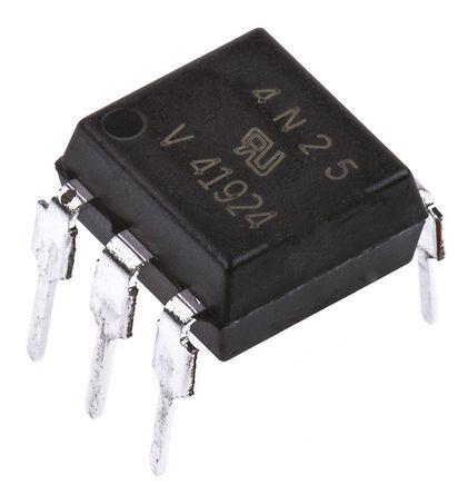 H11AA1 Vishay,  AC Input Transistor Output Optocoupler, Through Hole, 6-Pin DIP