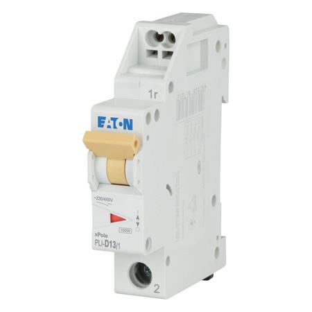 101264 PLI-D13/1 Eaton MCB, 1P, 13A Curve D, 230V AC, 10 kA Breaking Capacity