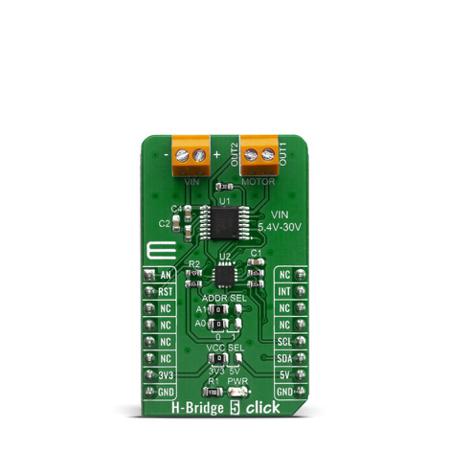 MIKROE-3854 MikroElektronika H-Bridge 5 Click Motor Control for MP6515GF-Z for DC Motors, Inductive Loads