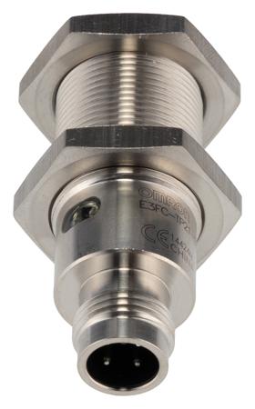 E3FCTP21 Omron Through Beam (Emitter and Receiver) Photoelectric Sensor 20 m Detection Range PNP IP67, IP68, IP69K Barrel Style