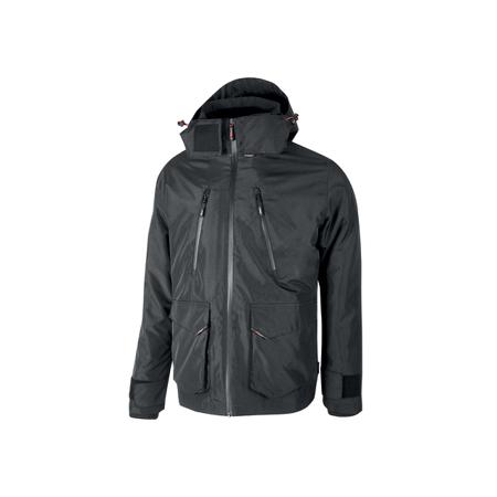 WIM177GM-M UPower Impact Grey, Breathable, Waterproof Parka Jacket, M