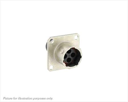 UT00104PH6 Souriau Sunbank by Eaton Circular Connector, 4 Contacts, Flange, Standard Connector, Plug, Male, IP68, IP69K, UT0 Series