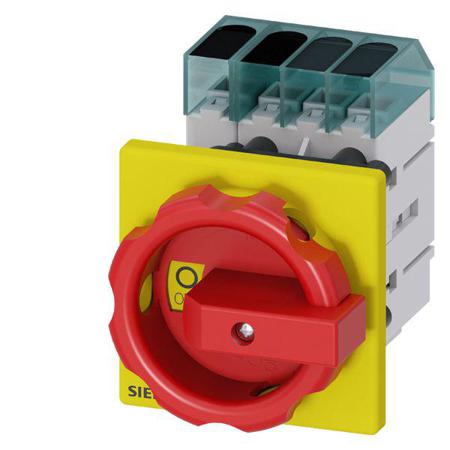 3LD3454-0TL53 Siemens 3 Pole DIN Rail Isolator Switch - 63A Maximum Current, 22kW Power Rating, IP65